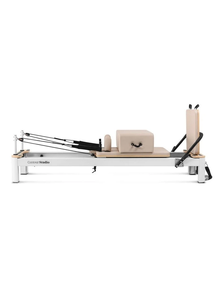 Lifespan Fitness Contour Studio Commercial Pilates Reformer Bed Set (Beige) image 3