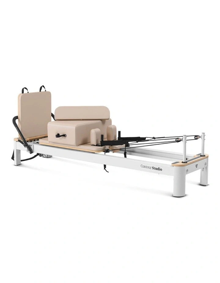 Lifespan Fitness Contour Studio Commercial Pilates Reformer Bed Set (Beige) image 5