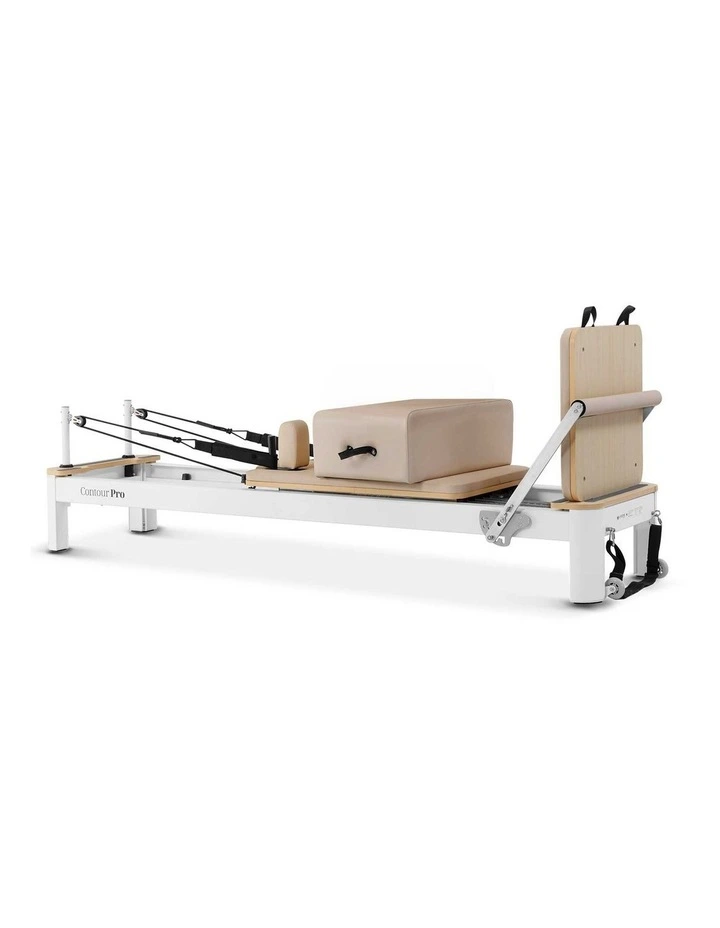 Lifespan Fitness Contour Pro Aluminum Pilates Reformer Bed Set (Beige) image 2