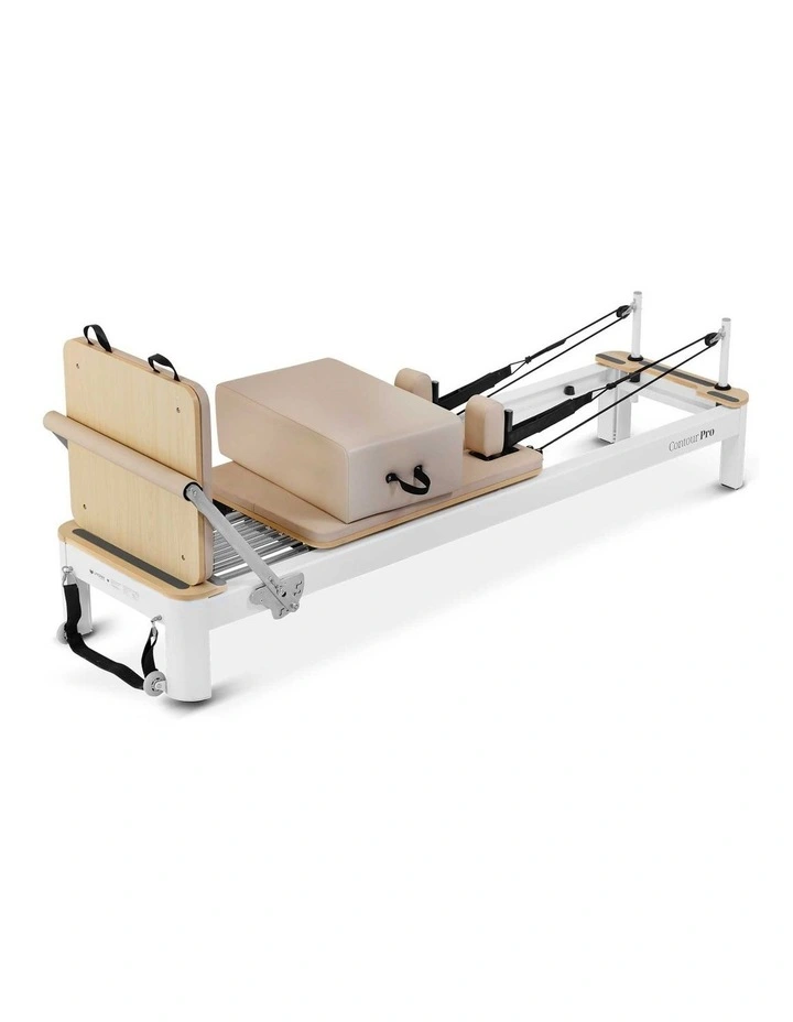 Lifespan Fitness Contour Pro Aluminum Pilates Reformer Bed Set (Beige) image 3