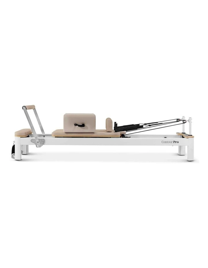 Lifespan Fitness Contour Pro Aluminum Pilates Reformer Bed Set (Beige) image 5