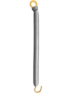 Lifespan Fitness Studio Pilates Machine Spring - Yellow (46cm Long, 3cm Loop, 9kg Tension)