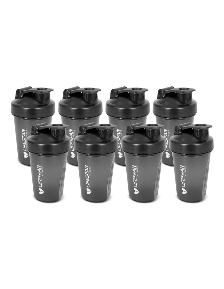 Lifespan Fitness Shaker Bottle 500ml in Black (Pack of 8) image 1