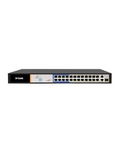 D-Link 26-Port PoE Switch w/ 24 PoE Ports - Black