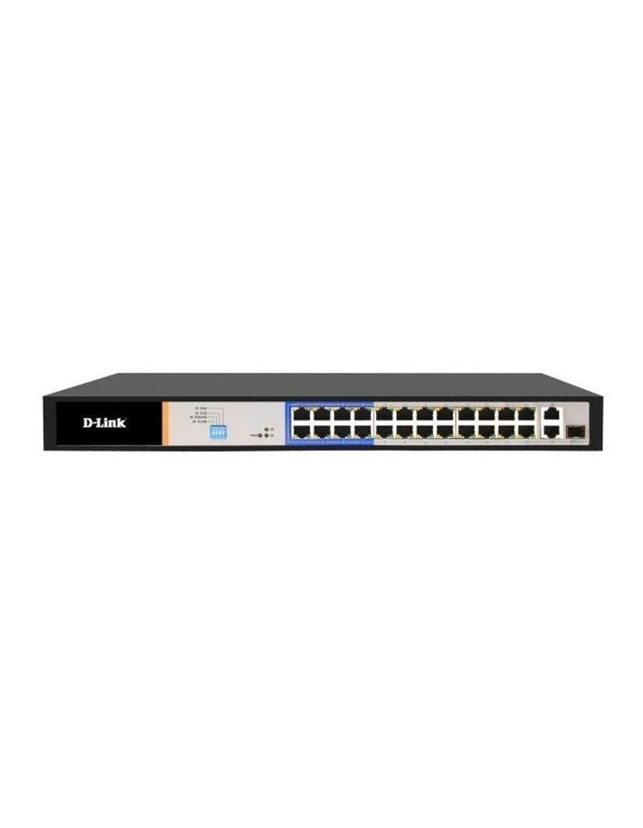 D-Link 26-Port PoE Switch w/ 24 PoE Ports - Black image 1