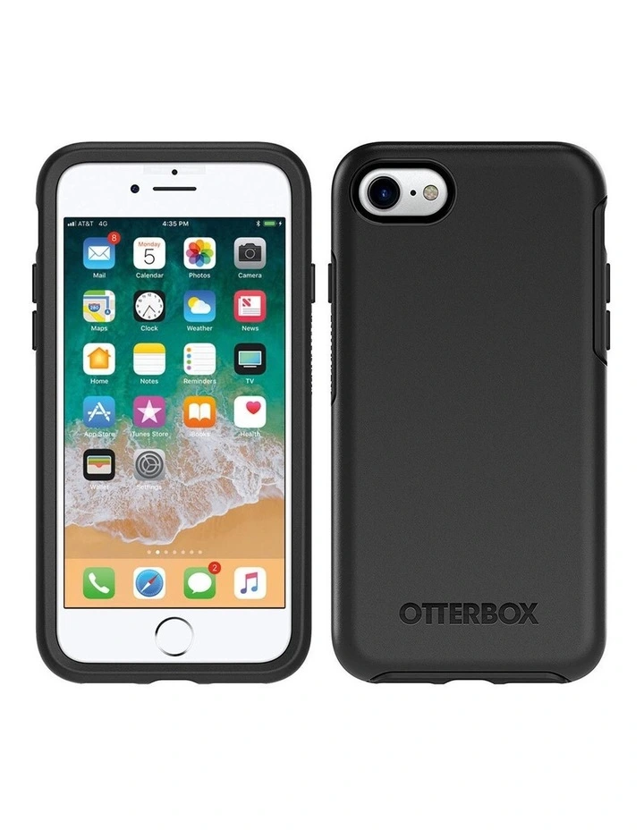 Matte Black Symmetry Slim/Sleek Protection Cover/Case for iPhone 7/8 image 1