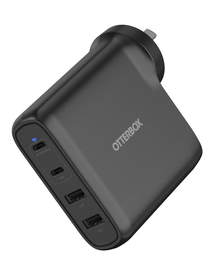 OtterBox 100W Four Port USB-C & USB-A PD Fast Wall Charger - Black image 1