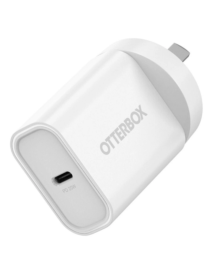 OtterBox 20W USB-C Fast Wall Charger - White image 1