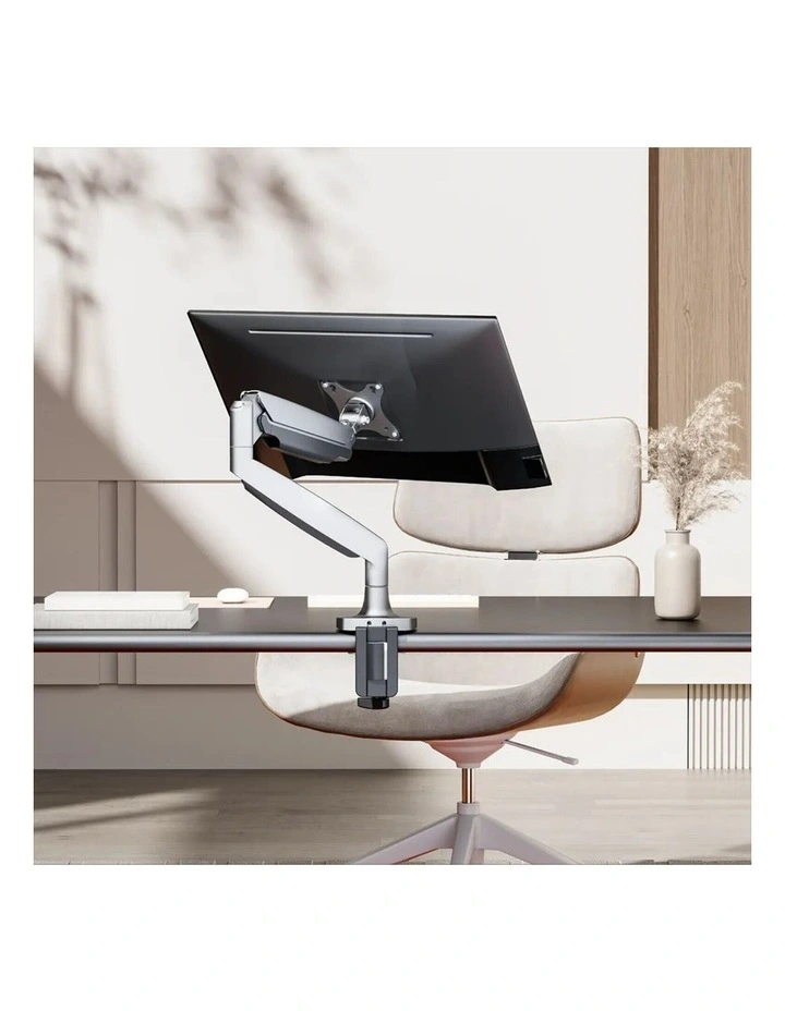 Brateck Single Screen Gas Spring Monitor Arm For 17- 45 - Matte Black image 3