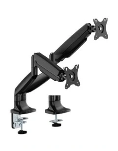 Brateck Dual Screen Gas Spring Monitor Arm For 17-35 - Matte Black