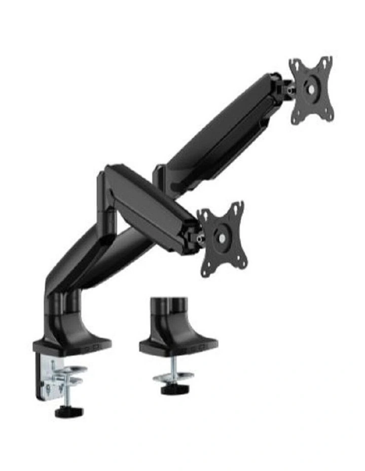 Brateck Dual Screen Gas Spring Monitor Arm For 17-35 - Matte Black image 2
