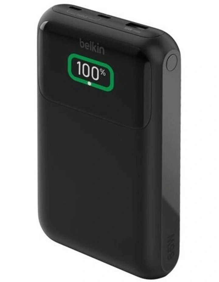 Belkin BoostCharge 20k mAh 65W Laptop Power Bank w/ 5cm Cable - Black image 1