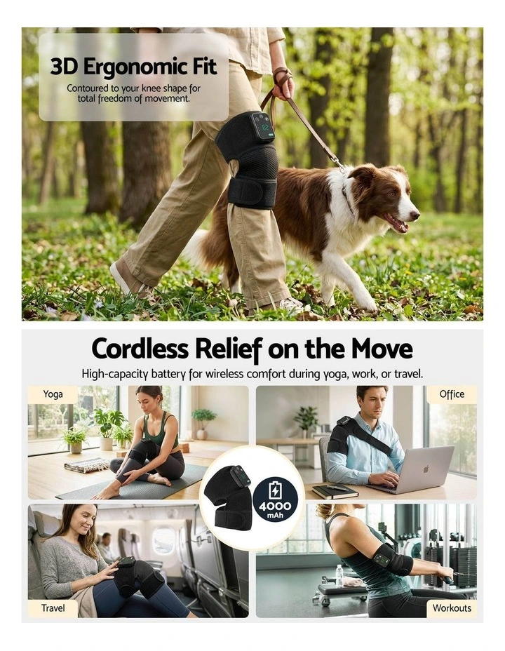 Livemor Heated Knee Massager with Heat, 3 Modes, Adjustable Strap image 5