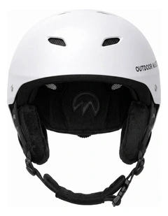 OutdoorMaster Kelvin Ski Helmet with ASTM Certified Safety White L