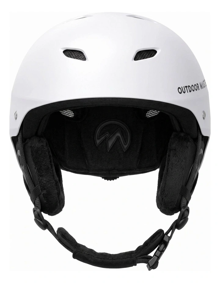 OutdoorMaster Kelvin Ski Helmet with ASTM Certified Safety White L image 1