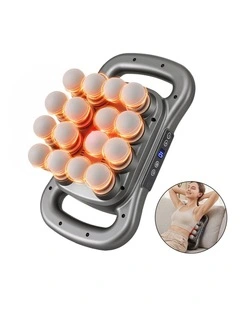 Everfit Deep Tissue Massager 16 Heads with 20 Intensities Deep Percussion Massage Gun Rechargeable