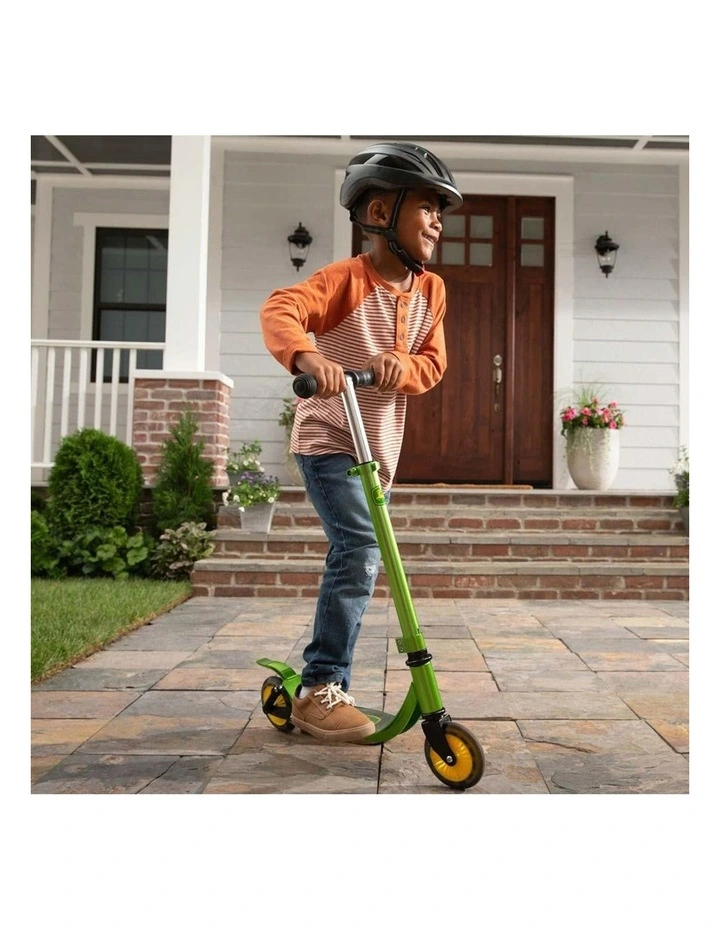 John Deere Adjustable Kick/Push Scooter Ride On w/ Light Up Wheels Kids 5y image 4