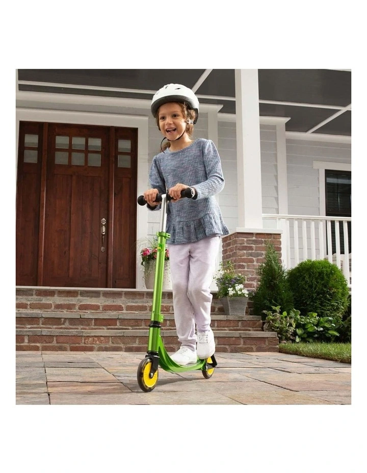 John Deere Adjustable Kick/Push Scooter Ride On w/ Light Up Wheels Kids 5y image 5