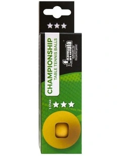 3PK Formula Sports 4cm Championship Table Tennis Balls Ping Pong Practice Orange