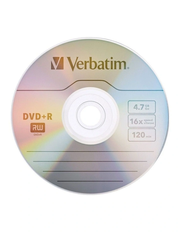Verbatim 4.7GB 16x Speed DVD R Discs 5 Pack image 2
