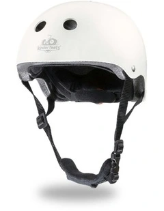 Kinderfeets Toddler Bike Helmet Fits Head 46-52cm Kids Safety Gear Matte White