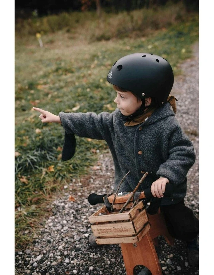 Kinderfeets Toddler Bike Helmet Fits Head 46-52cm Kids Safety Gear Matte Black image 4