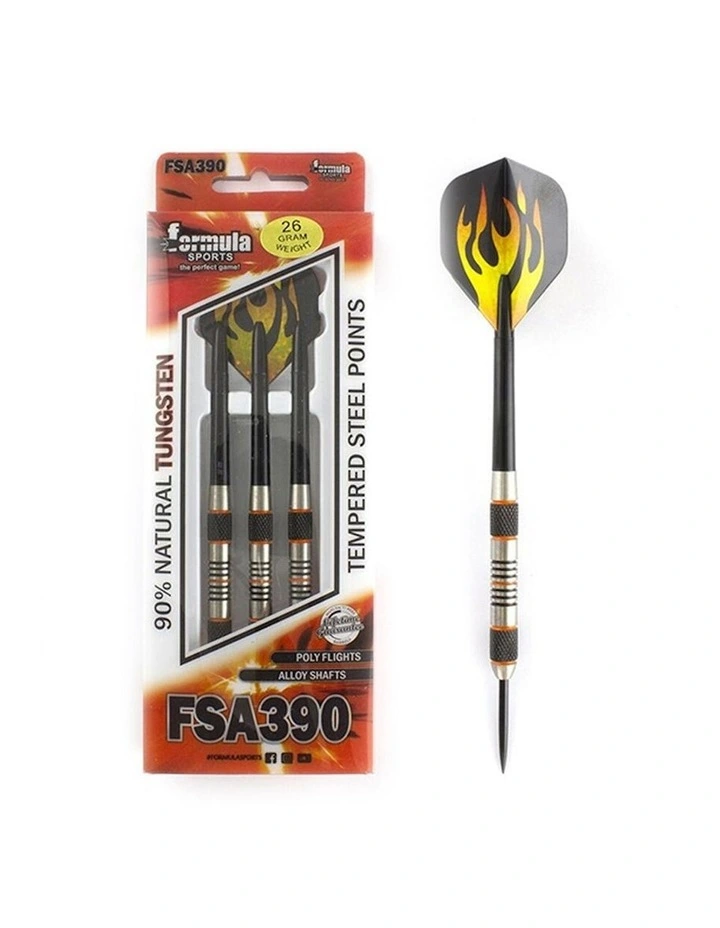 Formula Sports 26g FSA390 90% Tungsten Dart Barrel/Shaft w/Holographic Flights image 1