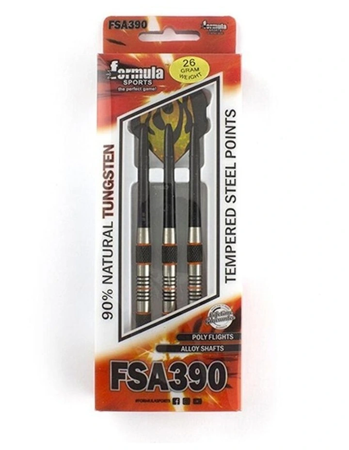 Formula Sports 26g FSA390 90% Tungsten Dart Barrel/Shaft w/Holographic Flights image 3