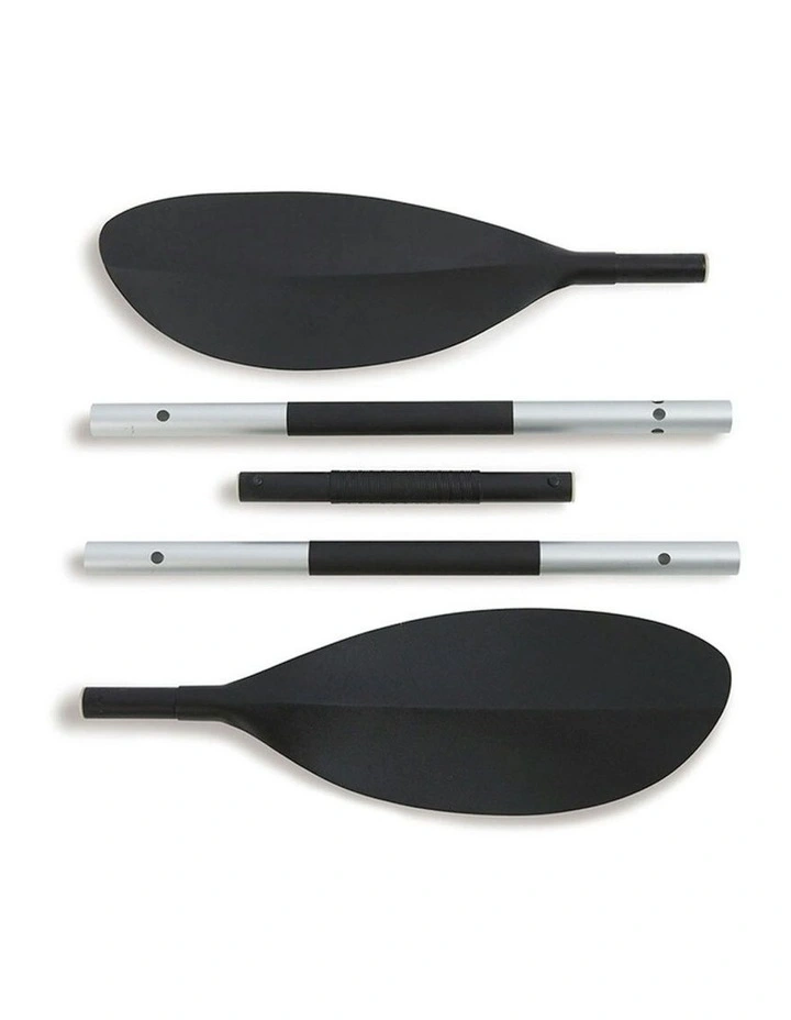 Intex 218cm Kayak Paddle/Oar Asymmetric Canoe Aluminium Shaft for Boats Black image 2