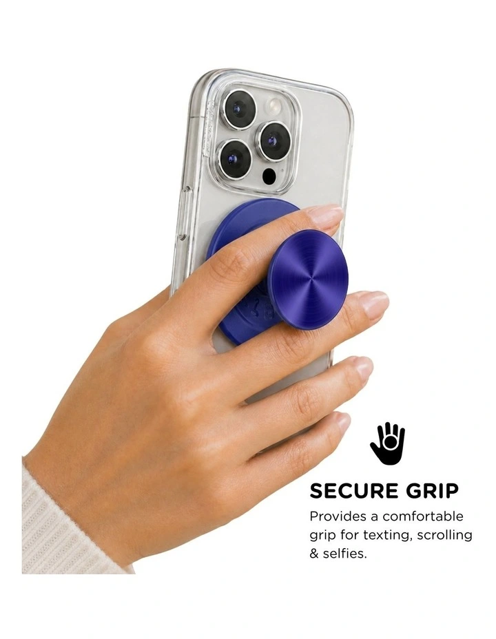 PopSockets PopGrip Kick-Out MagSafe Phone Grip & Stand (Swappable Top) - French Navy image 4