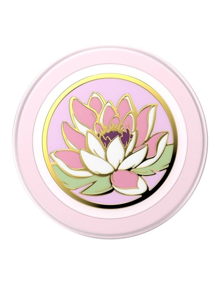 PopSockets PopGrip MagSafe Phone Grip Holder Magnetic Adapter (Swappable Top) - Enamel Water Lily image 4