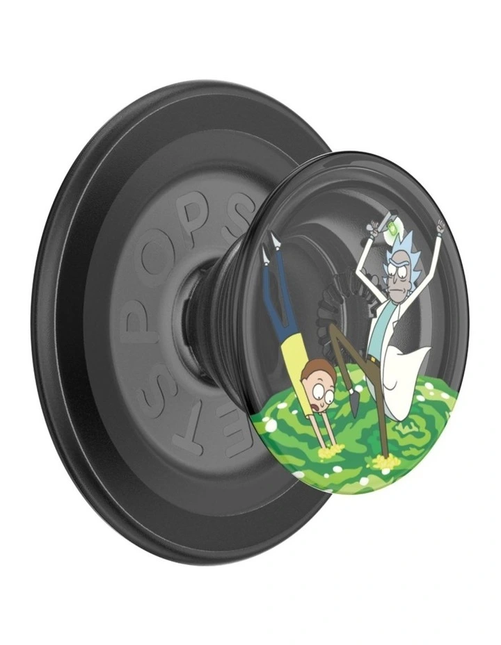 Rick & Morty x PopSockets MagSafe Phone Grip   Magnetic Adapter (Swappable Top) - Peace Among Worlds image 1