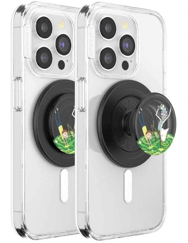 Rick & Morty x PopSockets MagSafe Phone Grip   Magnetic Adapter (Swappable Top) - Peace Among Worlds image 3