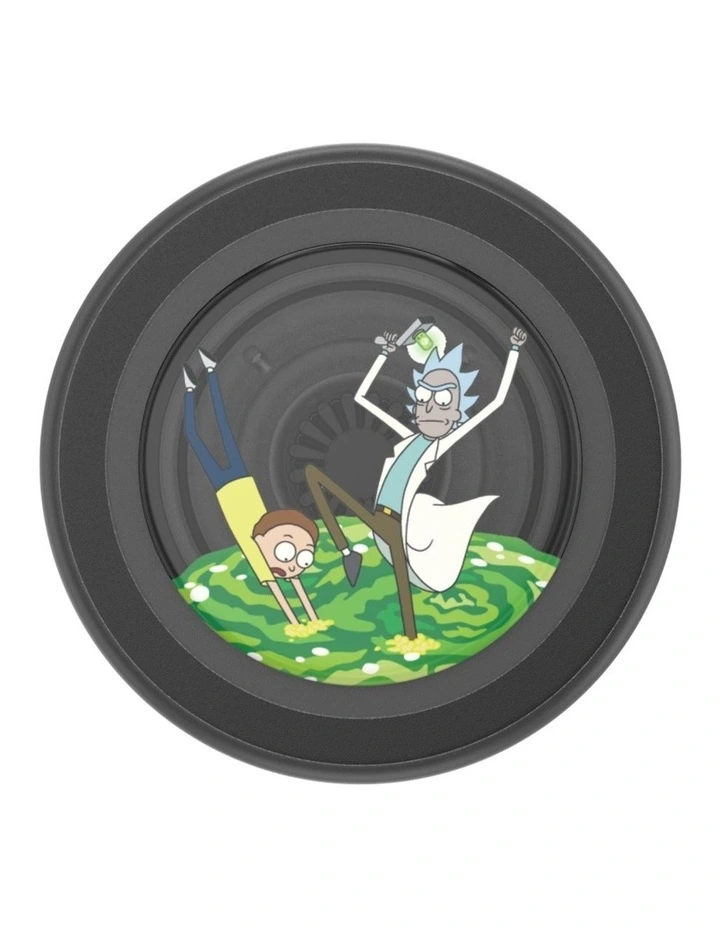 Rick & Morty x PopSockets MagSafe Phone Grip   Magnetic Adapter (Swappable Top) - Peace Among Worlds image 4