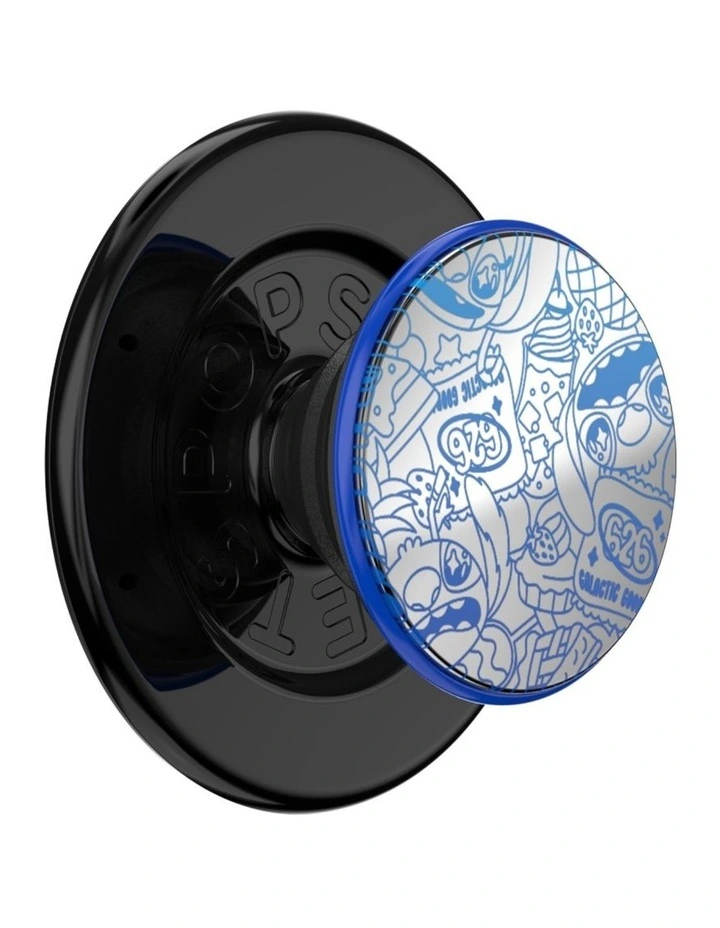 Stitch x PopSockets MagSafe Phone Grip   Magnetic Adapter (Swappable Top) - Mirror Stitch Snack Toss image 1