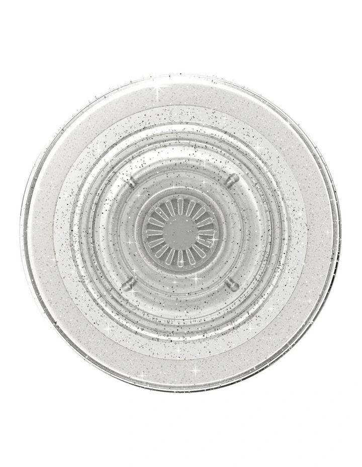 PopSockets PopGrip MagSafe Phone Grip Holder   Magnetic Adapter Ring (Swappable Top) - Clear Glitter image 4