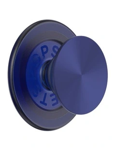 PopSockets MagSafe Phone Grip Holder   Magnetic Adapter Ring (Swappable Top) - Aluminum French Navy