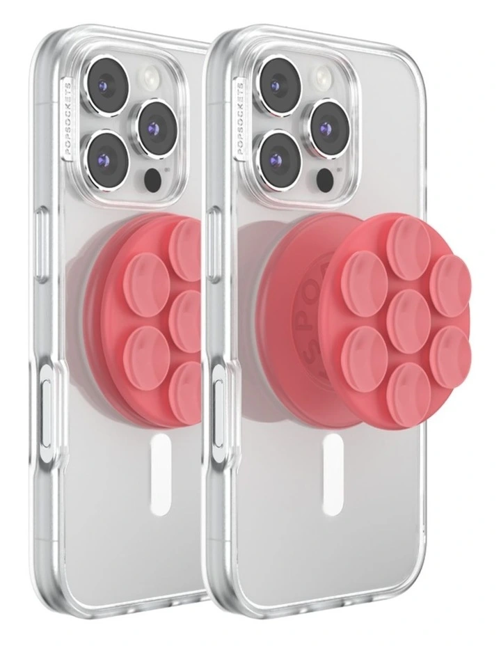 PopSockets PopGrip SuckUp Suction MagSafe 3in1 Mount Grip Stand (Swappable Top) - Putty image 3