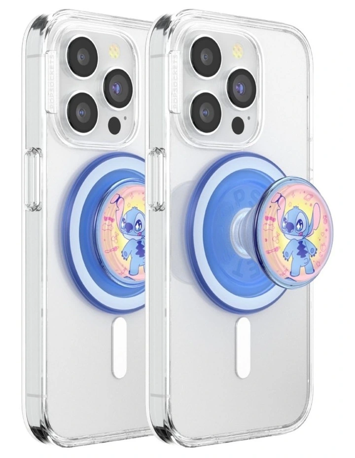 Stitch x PopSockets MagSafe Phone Grip Magnetic Adapter Ring (Swappable Top) - Jelly Star Stitch image 3