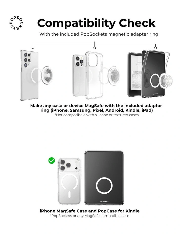 Stitch x PopSockets MagSafe Phone Grip Magnetic Adapter Ring (Swappable Top) - Jelly Star Stitch image 7