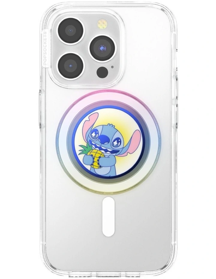 Stitch x PopSockets MagSafe Phone Grip   Magnetic Adapter (Swappable Top) - Stitch's Pineapple Bliss image 2