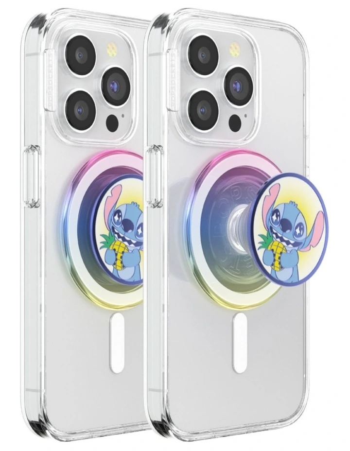 Stitch x PopSockets MagSafe Phone Grip   Magnetic Adapter (Swappable Top) - Stitch's Pineapple Bliss image 3