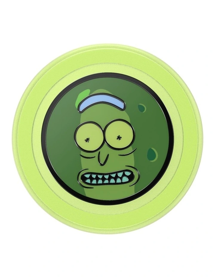 Rick & Morty x PopSockets MagSafe Phone Grip   Magnetic Adapter (Swappable Top) - Enamel Pickle Rick image 4