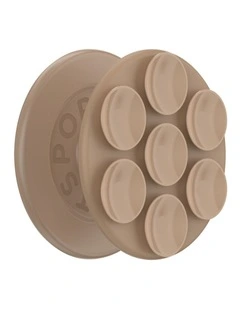 PopSockets PopGrip SuckUp Suction MagSafe 3in1 Mount Grip Stand (Swappable Top) - Latte