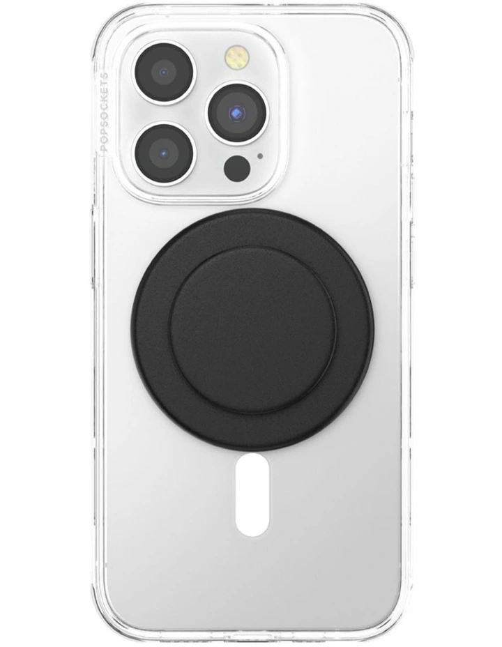 PopSockets PopGrip MagSafe Phone Grip Holder Magnetic Adapter Ring (Swappable Top) - Black image 2