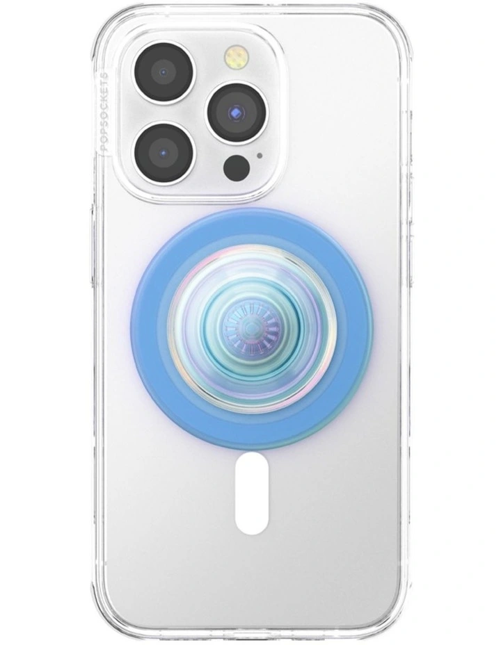 PopSockets PopGrip MagSafe Phone Grip Holder   Magnetic Adapter (Swappable Top) - Opalescent Blue image 2