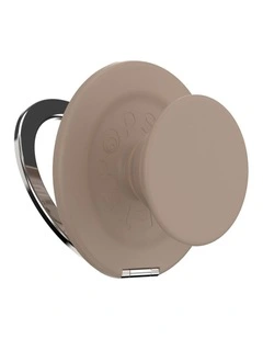 PopSockets PopGrip Kick-Out MagSafe Phone Grip & Stand (Swappable Top) - Latte