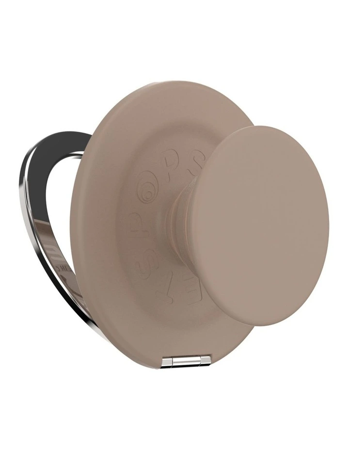 PopSockets PopGrip Kick-Out MagSafe Phone Grip & Stand (Swappable Top) - Latte image 1