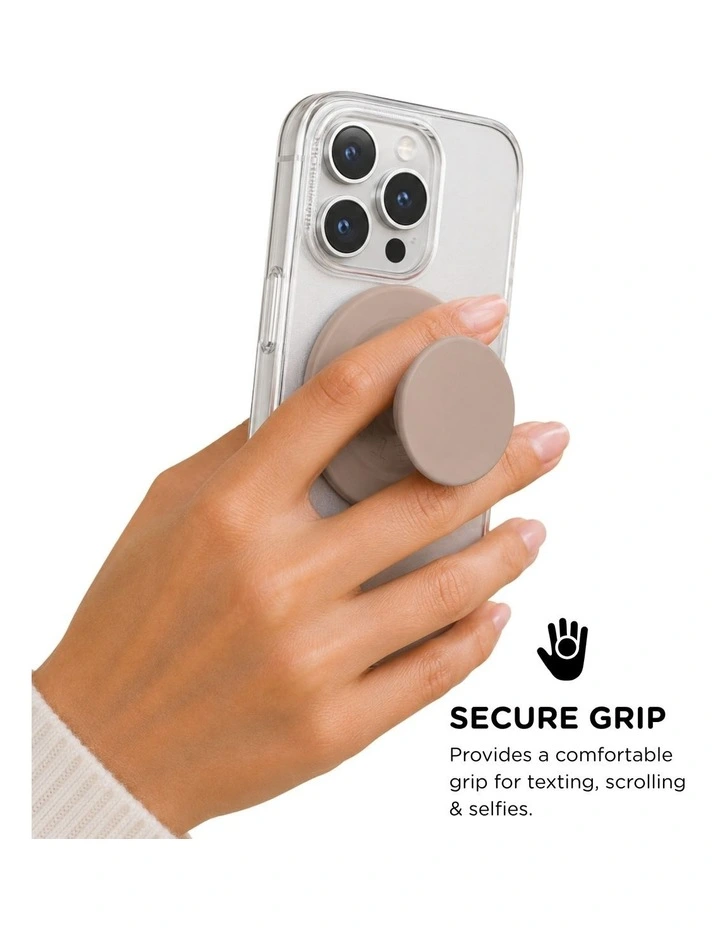 PopSockets PopGrip Kick-Out MagSafe Phone Grip & Stand (Swappable Top) - Latte image 4
