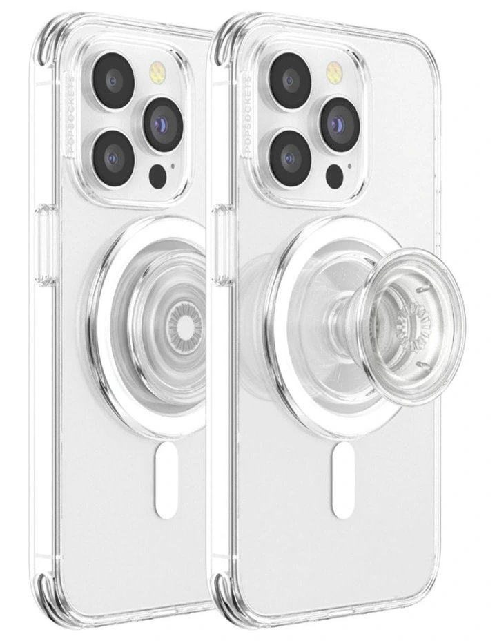 PopSockets PopGrip MagSafe Phone Grip Holder   Magnetic Adapter Ring (Swappable Top) - Clear image 3